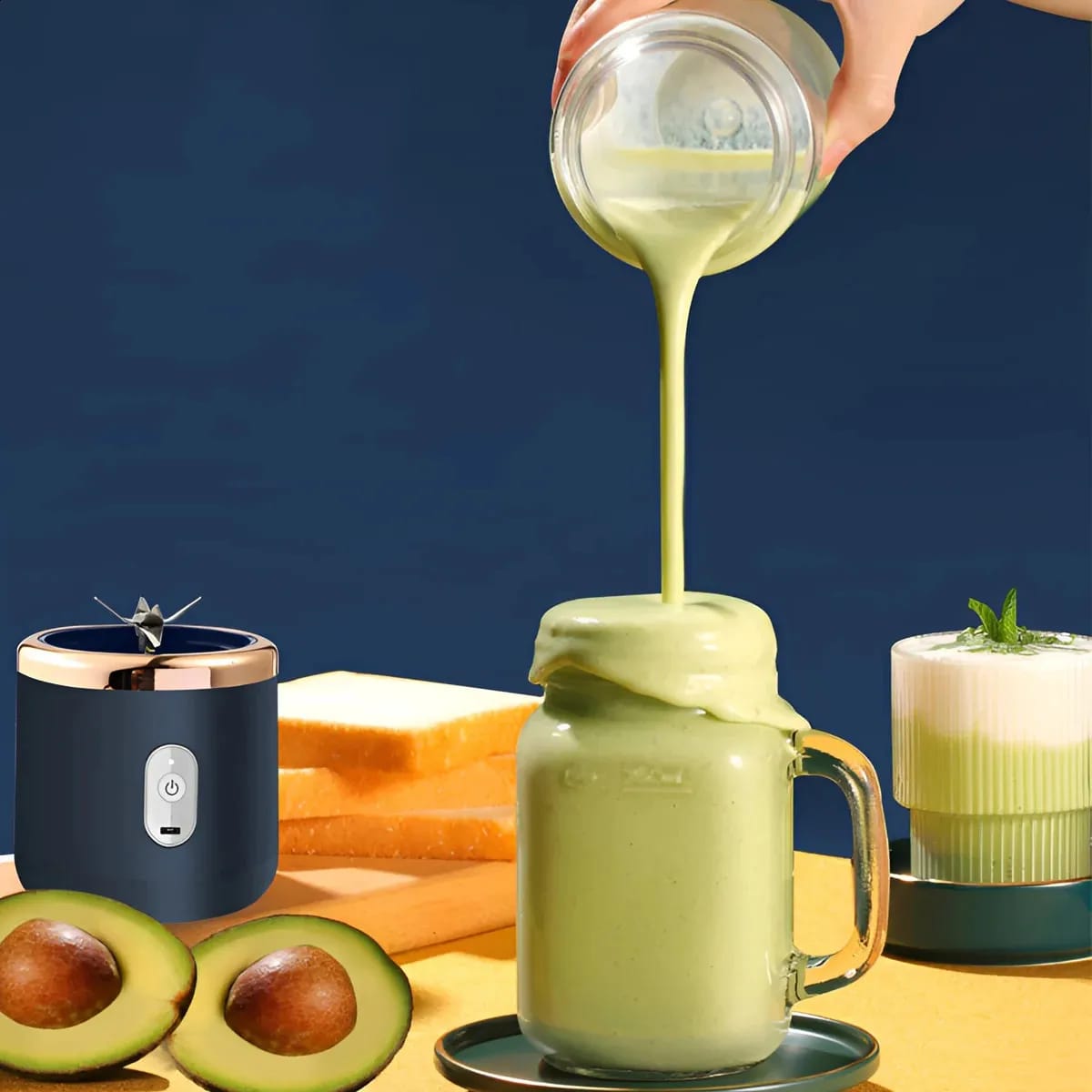 Mini Portable 400ml Electric Fruit Juicer USB Charging Lemon Orange Fruit Juicing Cup Smoothie Blender Machine Kitchen Appliance