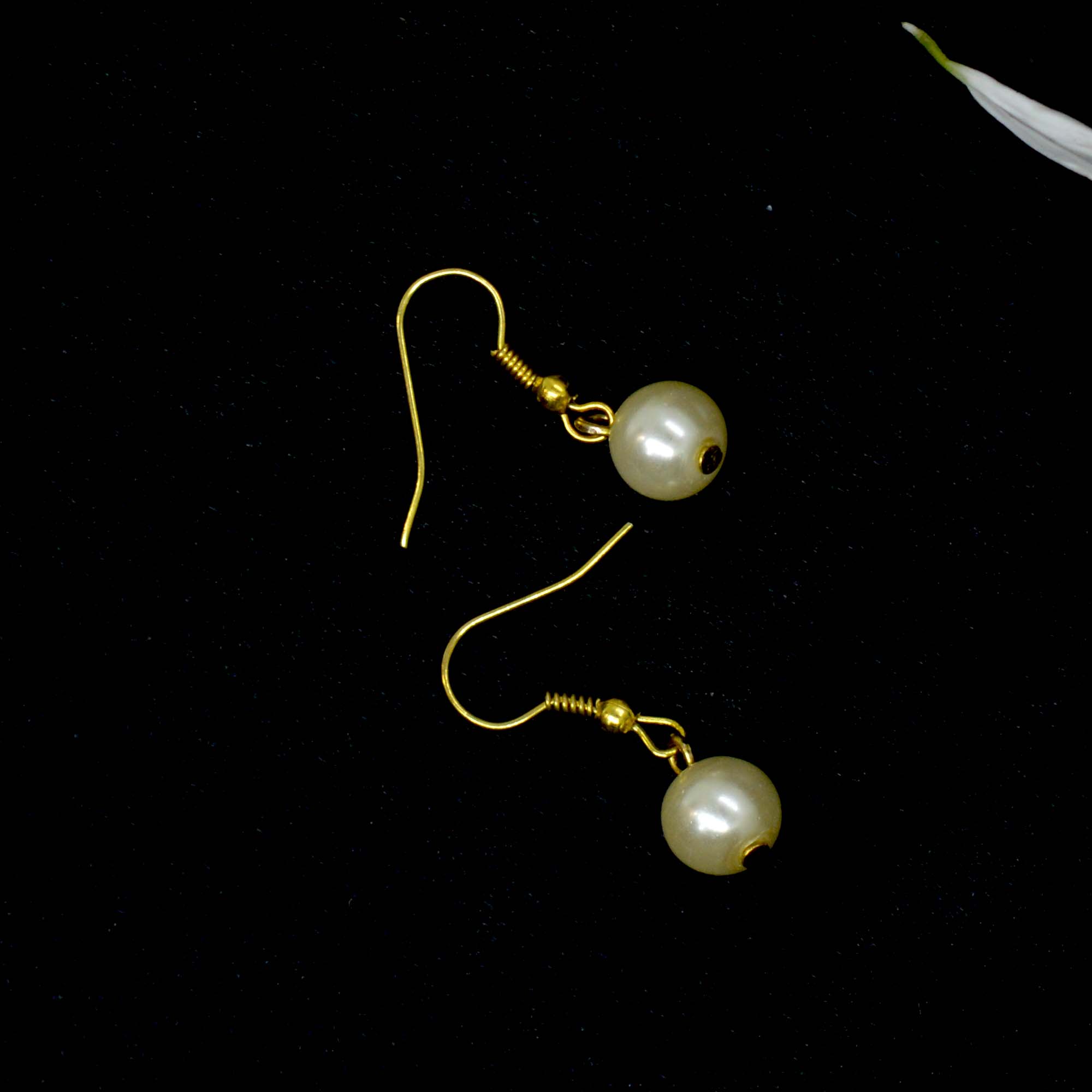 Jewels of Nepal Faux Moti Drop Earrings For Women