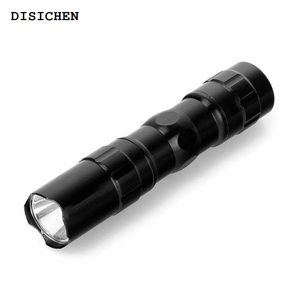 DISICHEN Fashion 1PCS Portable Waterproof Mini LED Flashlights Aluminium Small Electric Torch High Power Light For Night Fishing