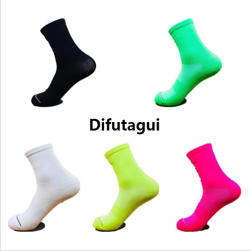 Difutagui Unisex New SD Shorts Sports Cycling Socks Mesh Profesional Breathable Sports Running Logo Bike Socks