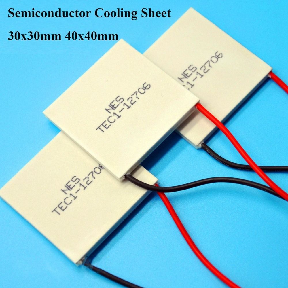 High Quality 40x40mm Semiconductor Cooling Sheet TEC1-12706 White Color Mobile Phone Cooling Refrigeration Plate Refrigeration