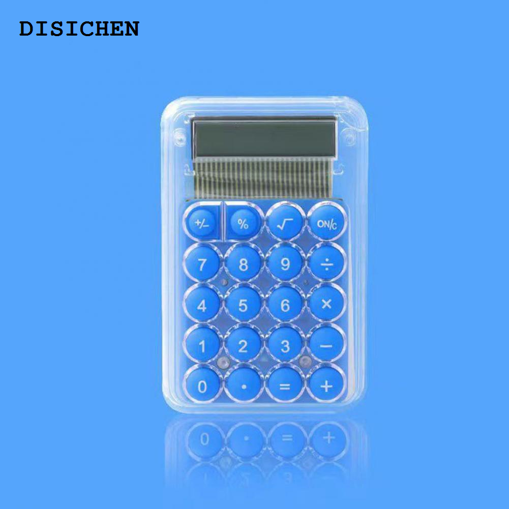 DISICHEN Bargain price Bright Color Useful 8-digit Mini Desk Calculator Portable Pocket Calculator Silicone Buttons Office Supplies