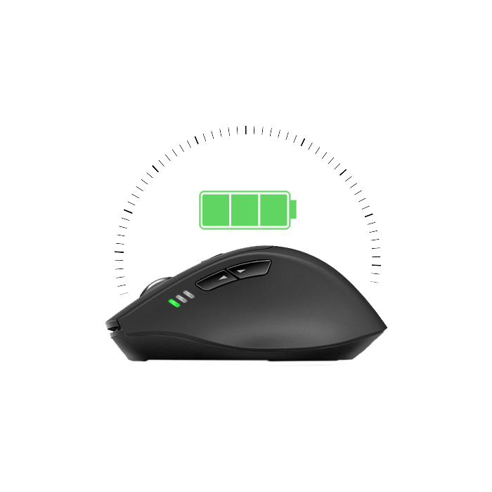 Rapoo MT550W Multi-mode Wireless Charging Mouse- Black