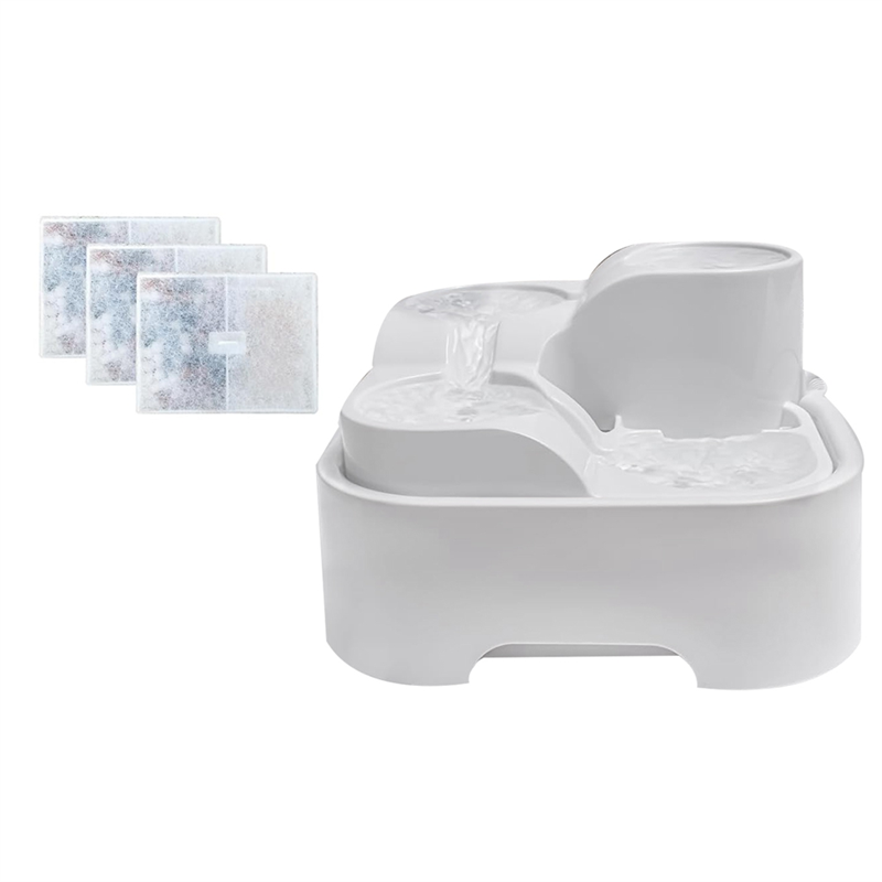 NAMUNY Cat Water Fountain,Pet Drinking Fountain for Multiple Pet,Ultra Silent Cat Water Bowl ,for Small Medium Cat Kitty