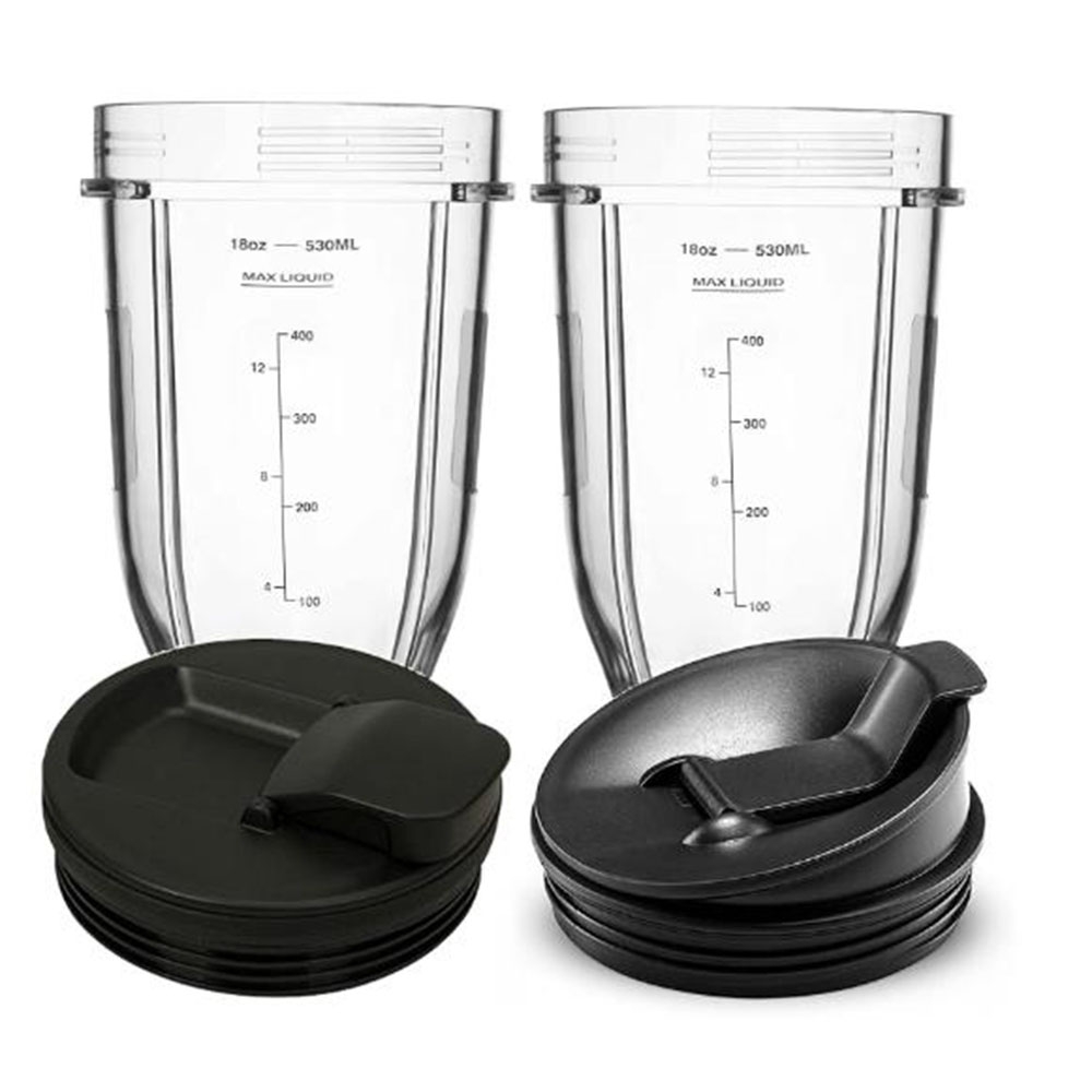 NAMUNY For 18 Oz Cup with 2 Sealing Caps, Suitable for 900W/1000W Juicer Series Blender (2 Pack)
