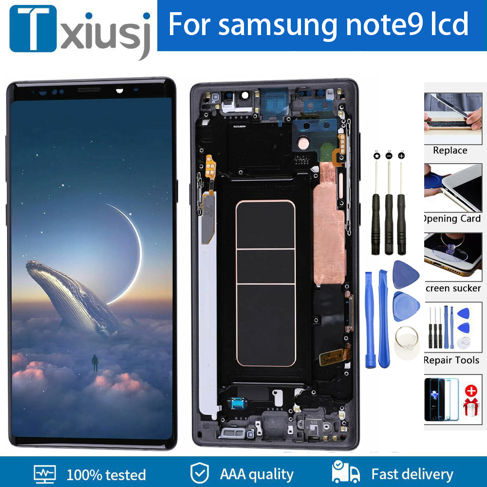 HOT Super OLED For Samsung Galaxy Note 9 SM-N960F/DS LCD Touch Screen Digitizer Note 9 LCD Display Replacement