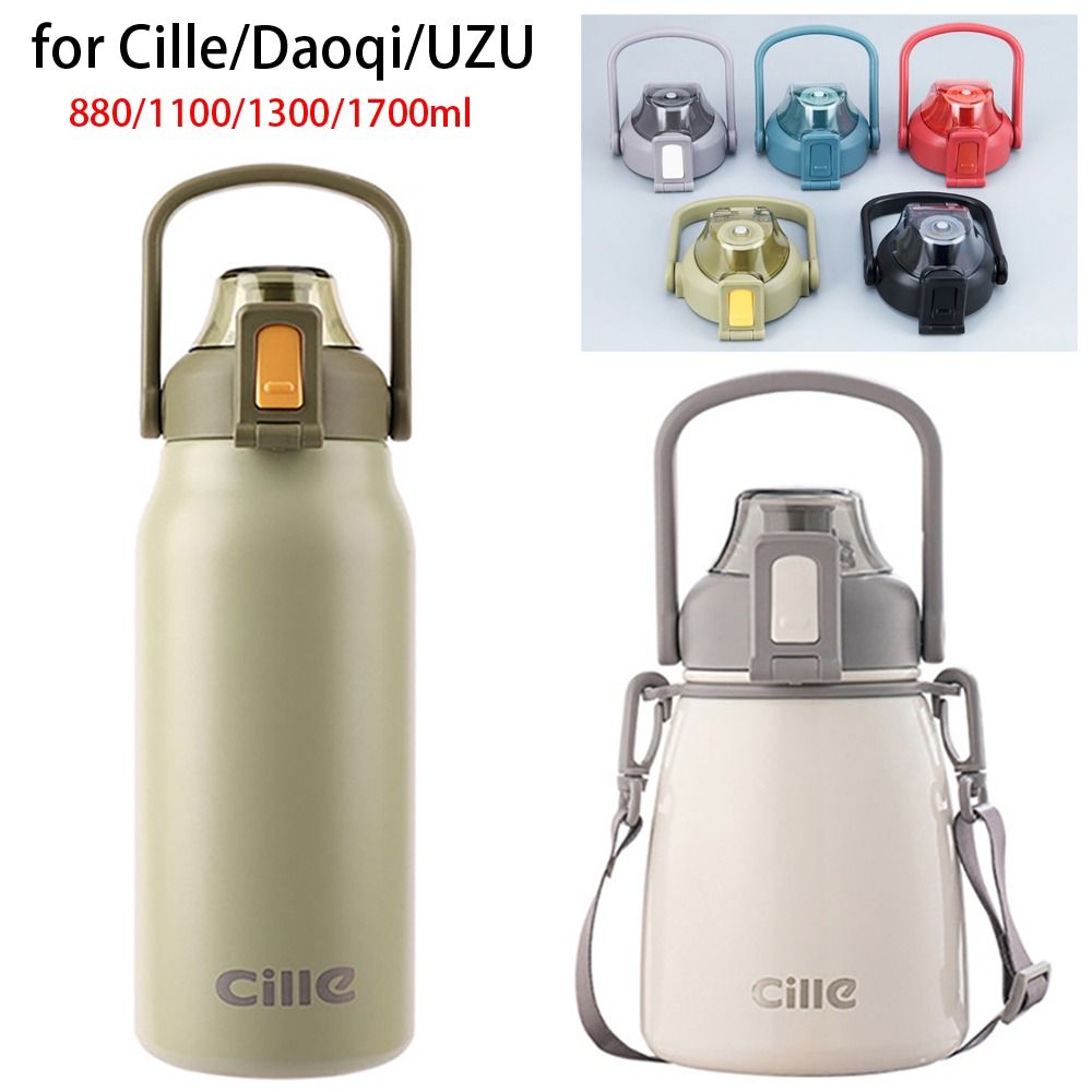 1Pcs New Therms Cup Bottle Lid Splash Spill Proof Multicolor Cup Cap Universal Replacement Accessory Plastic Lid for For Cile/UZU/Daoqi 880/1100/1300/1700ml For Cile/UZU/Daoqi 880/1100/1300/1700ml