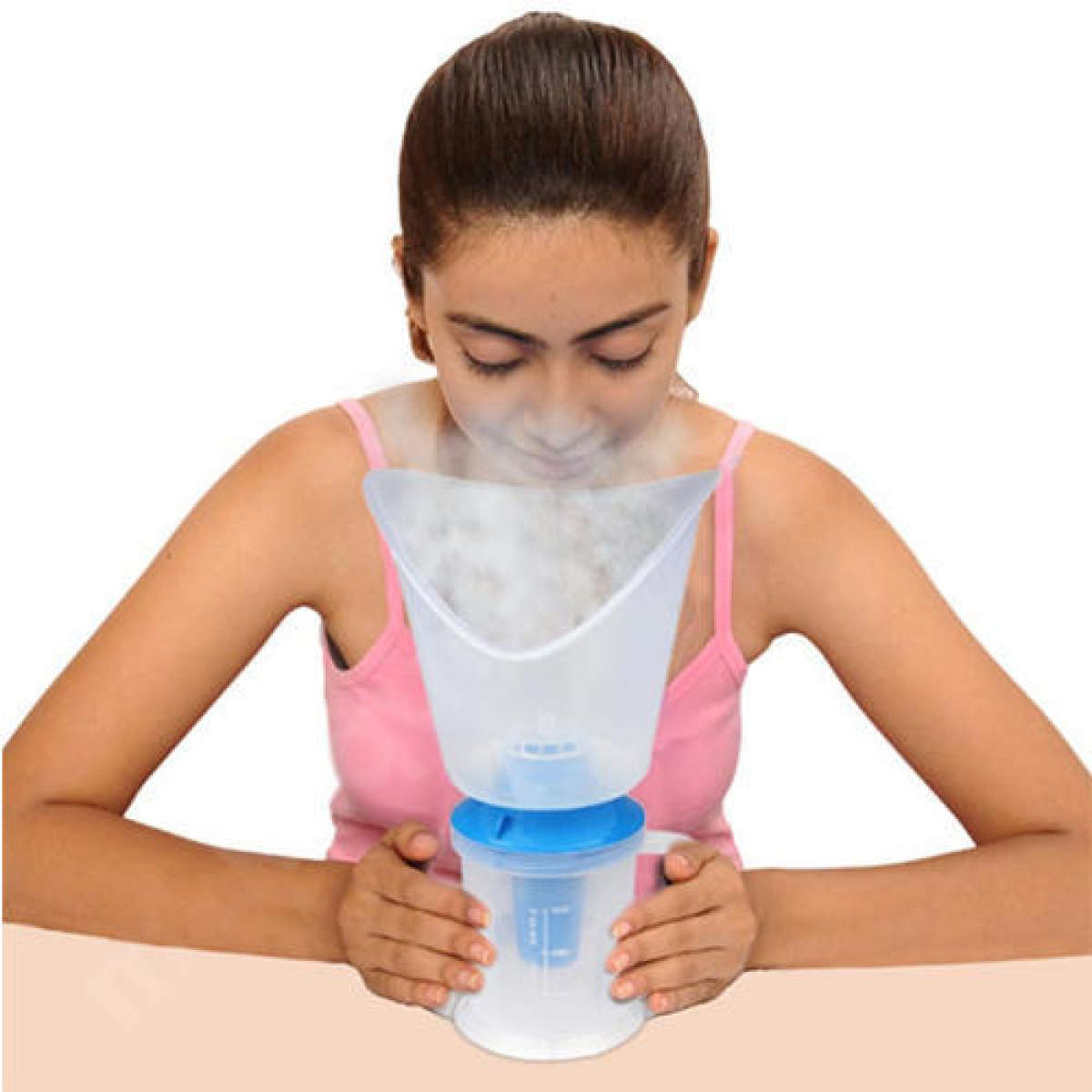 3 In 1 Facial Steamer Vaporizer for Cold and Cough, Mini Face and Nose Steam Vaporizer ( Colors may vary)