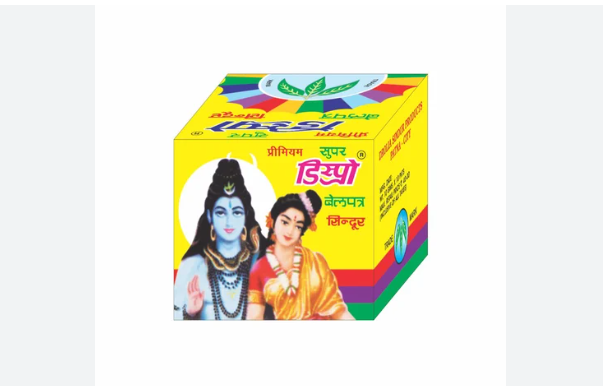 FR-RUS Powder Dispro Belpatra Sindoor Sindur (12 Pieces in 1 Box) Vermilion Red