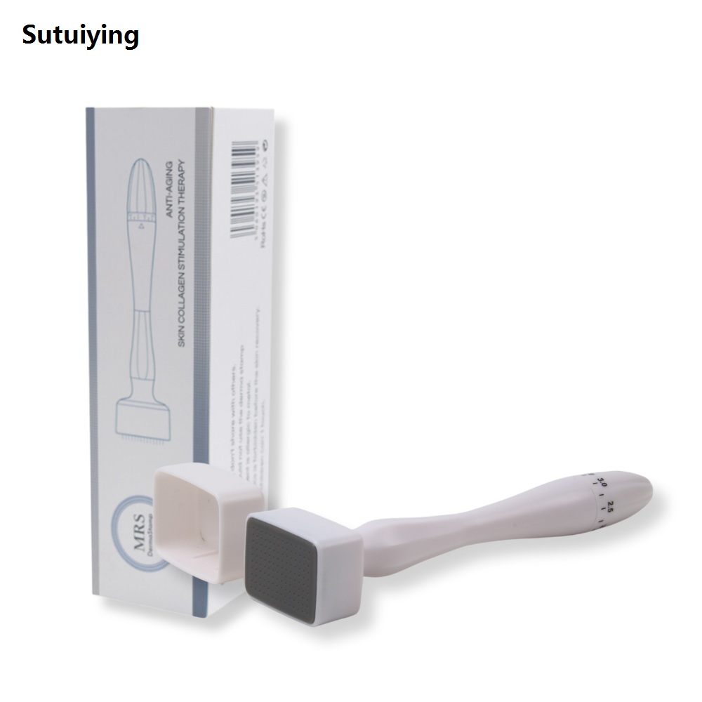 Sutuiying 1PCS Derma Stamp Adjustable 140 Titanium Needles Professional 2025 New Beard Derma Stamp Pen For Hair Beard and Facial Care