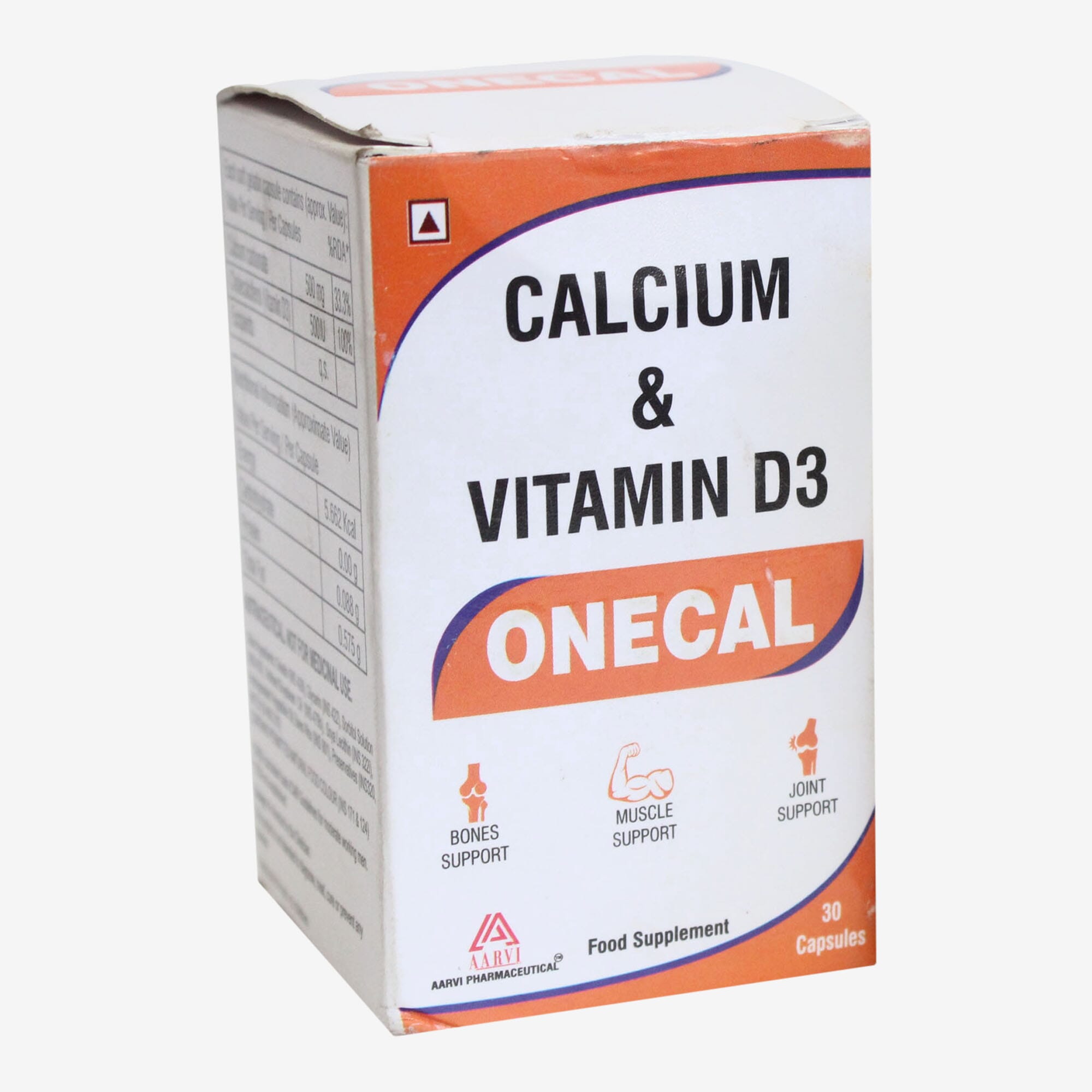 Onecal Calcium & Vitamin D3 For Bone And Joint Support 30 Capsule