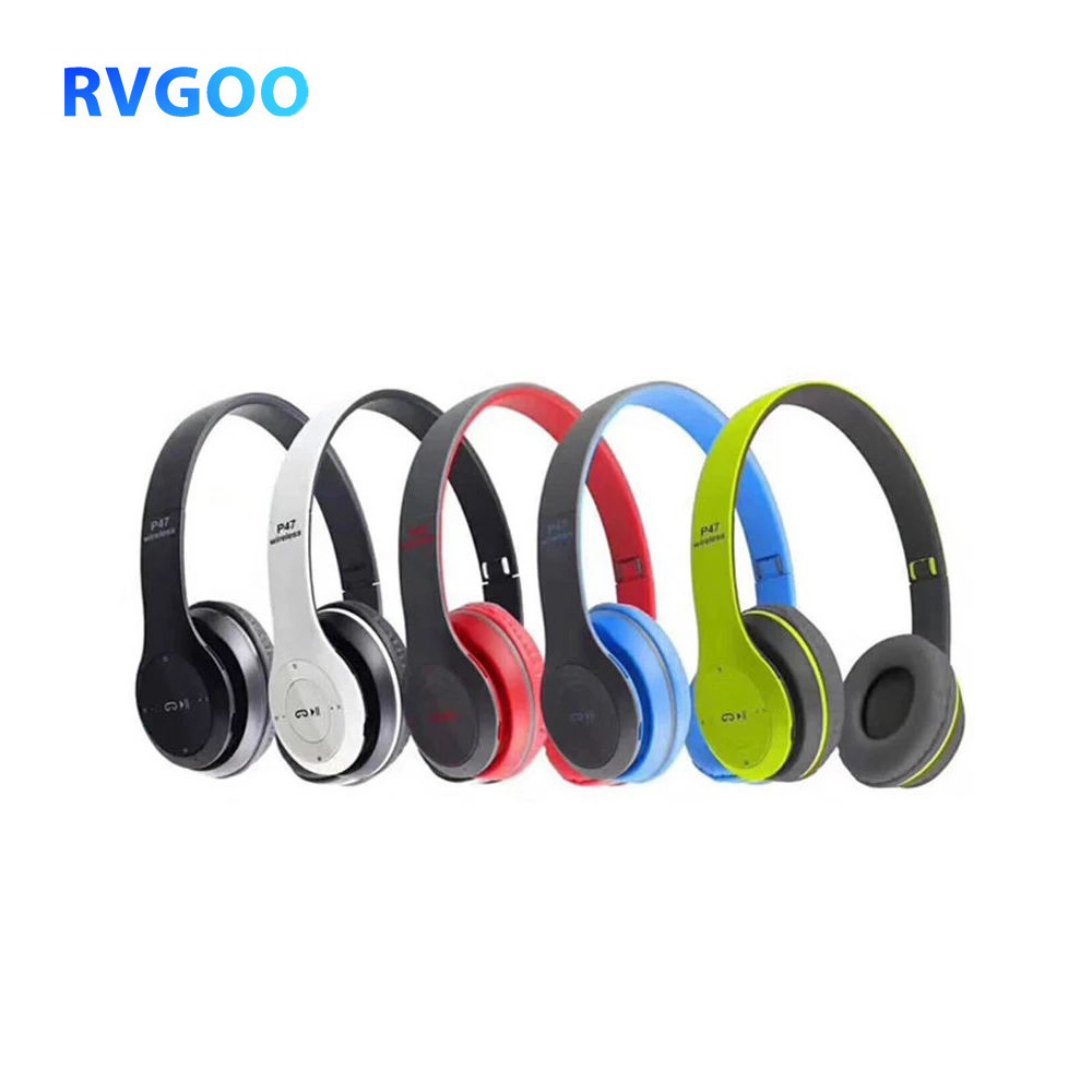 【Whoever uses it, who praises P47 wireless card MP3 headset folding stereo music Bluetooth headset