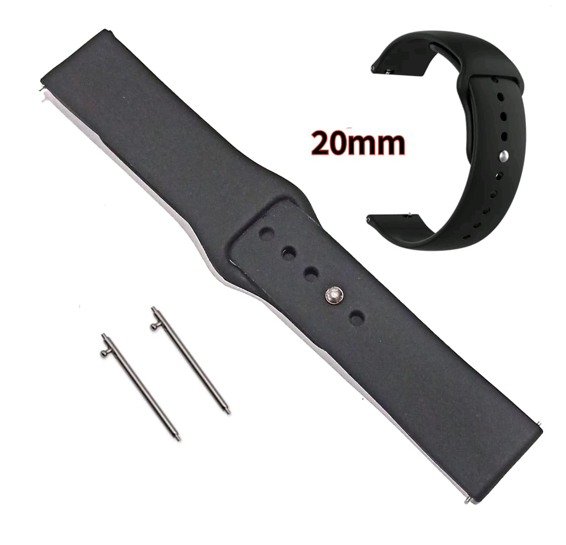 20mm Quick-Release Sports Silicone Strap Band