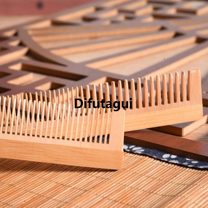 Difutagui 1Pcs Small Wood Comb Massage Wood Comb Smooth Hair Scalp Profesional Comb Hair Care Massage Bamboo Hair Portable Wood