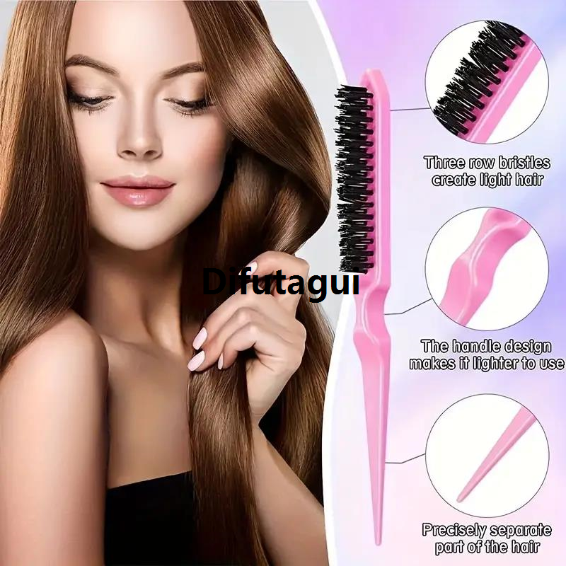 Difutagui Hair combing: for hair combing, combing tools, 4 pieces/sets, hairdressing 【2025 Version】 set, spray bottle, sage tail hairbrush, edge control, smoothing