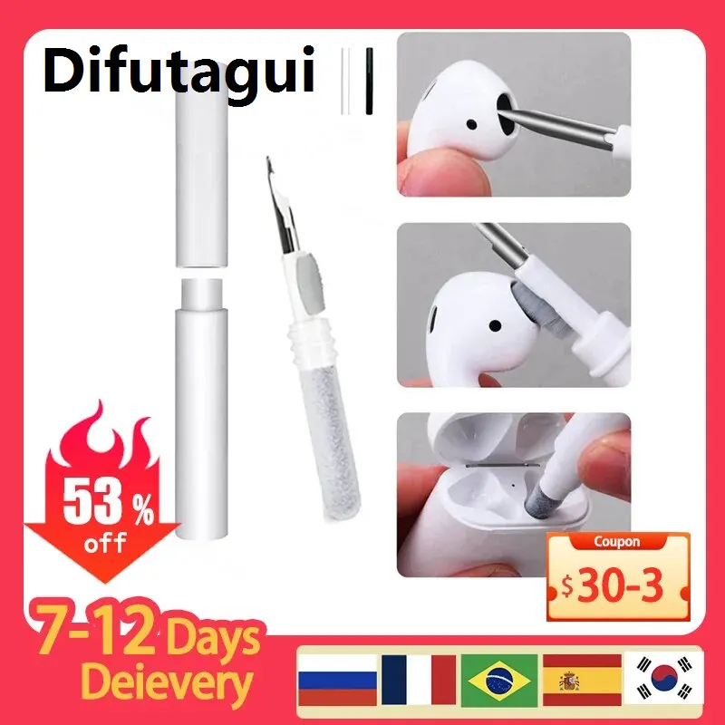 Difutagui multi cleaning pen 3 in 1 Earbuds Cleaner Kit Bluetooth Earphones Cleaning Tool for AirPods Pro 3 2 1 Durable Clean Brush Pen for Xiaomi AirdotsTool Sets