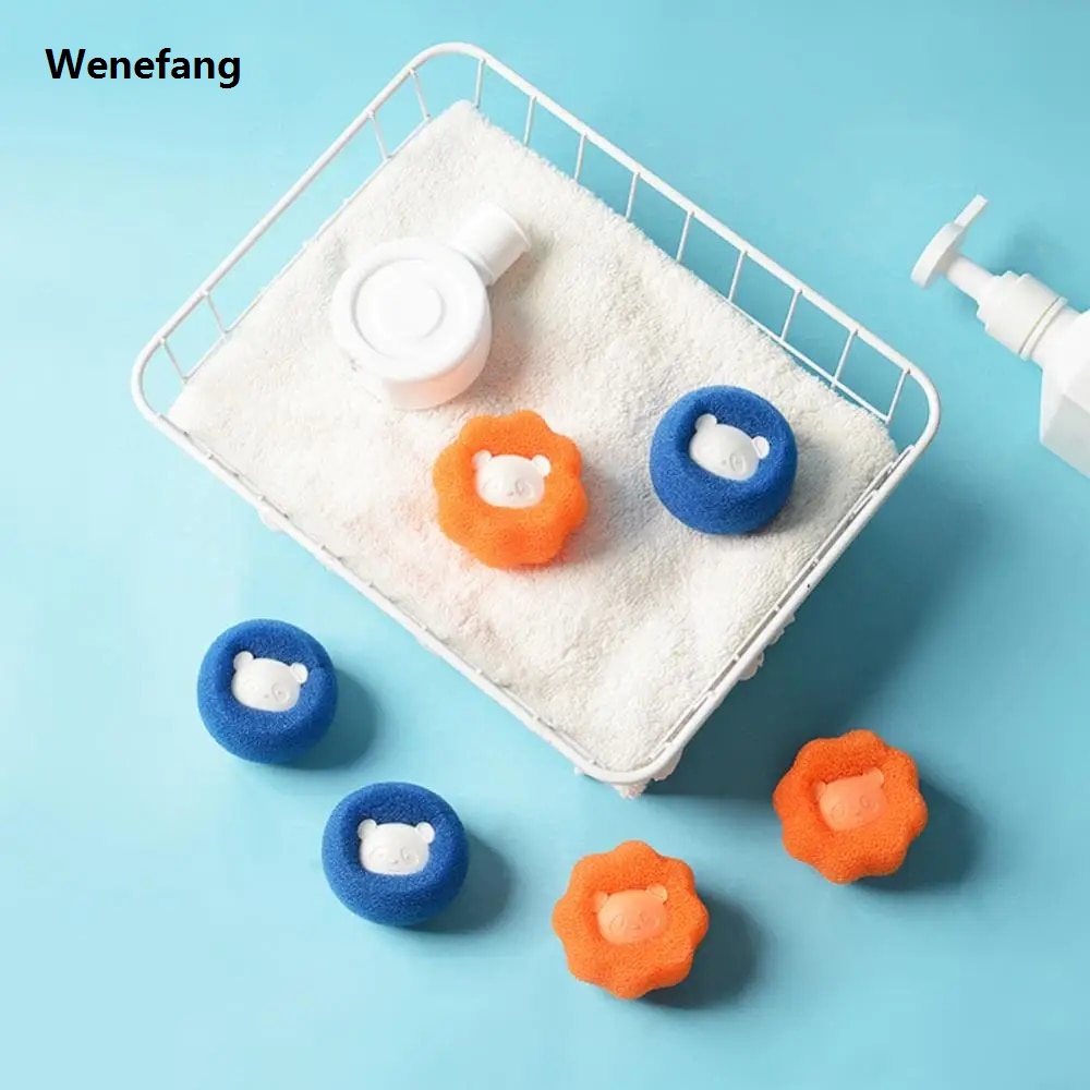 Wenefang transparent bag Cat Accessories Pellet Hair Remover Cleaner 1/ Cleaning Laundry Tools Pet Hair Vacuum Cleaner Double Sided Super Hair Absorption