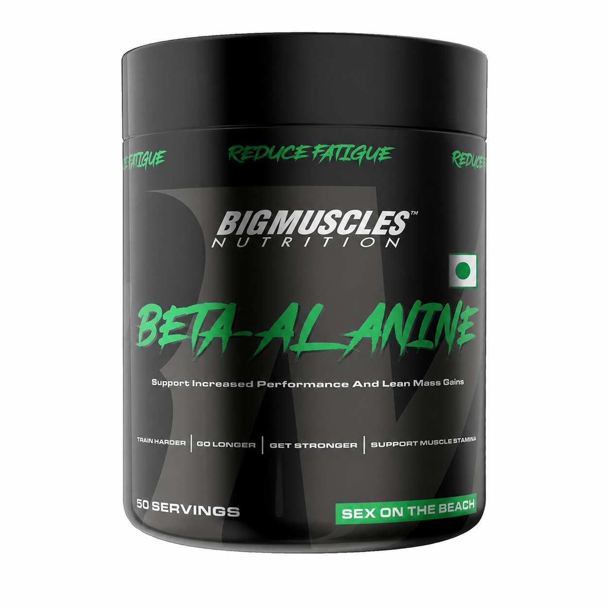 Bigmuscles Nutrition Beta-Alanine Powder (50 Servings) Sec On The Beach Flavor For Supports Increased Performance, Lean Mass Gains, Workout Capacity