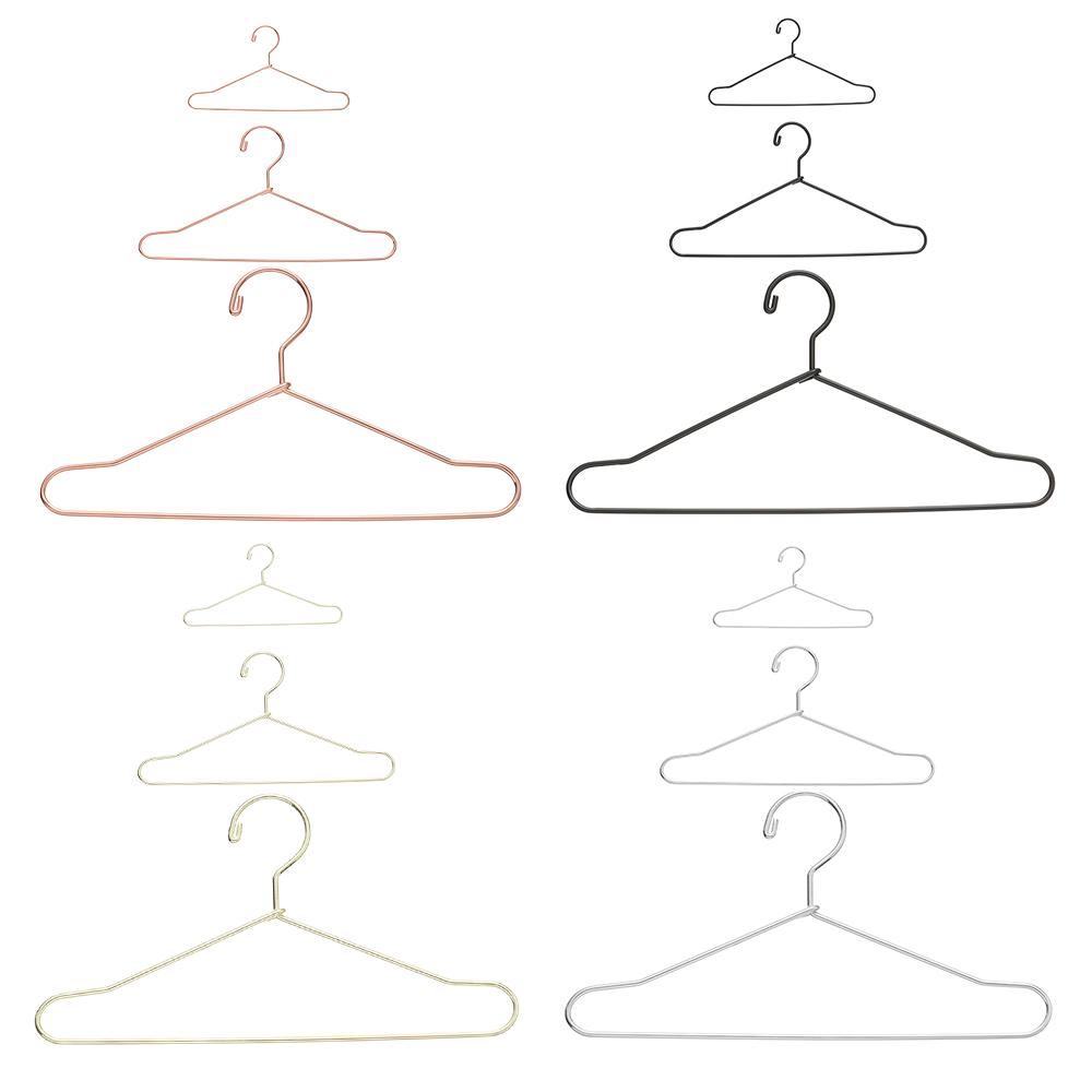 10pcs High Quality 1/6 Doll Cute Dress Clothes Hanging Mini Hangers Doll Accessories Metal