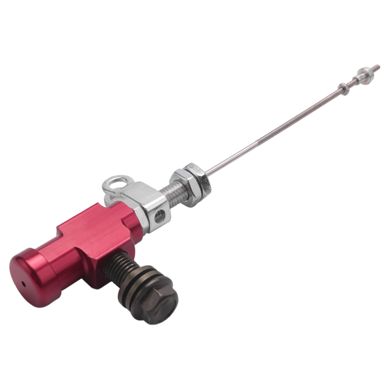 fasdaga 5X Motorcycle Hydraulic Clutch Master Cylinder Rod Brake Pump M10X1.25mm Aluminum Red