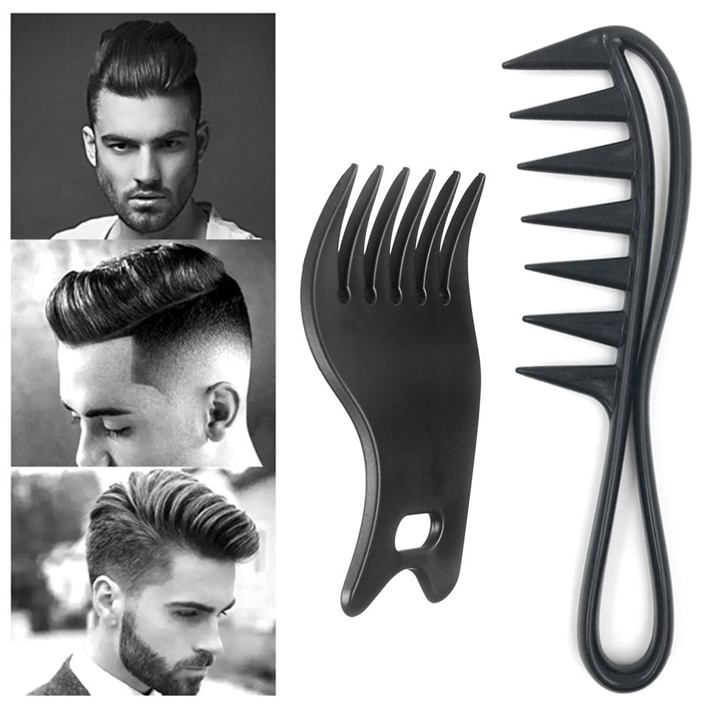 New Anti-static Shark Plastic Comb Hairdressing Wide Tooth Comb Detangling Salon Styling Tool