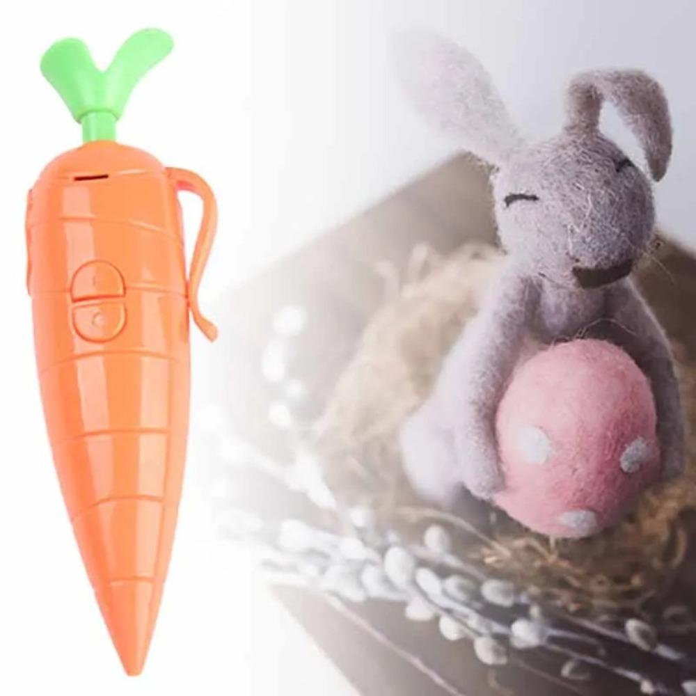 High Quality Funny Gift Electronic Sound Toy Carrot Shape Plastic Write Graffiti Ballpoint Pen Yellow Kids Recording Pens for Kids