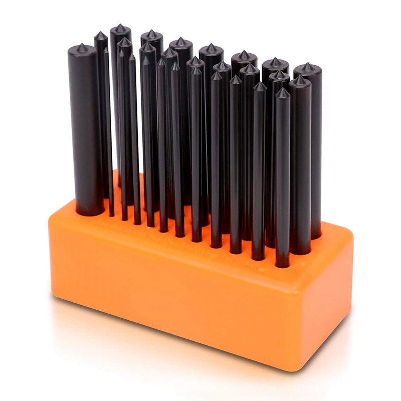 28-Piece Transfer Punch Set, 3/32 Inch-1/2 Inch, Alloy Steel Forging
