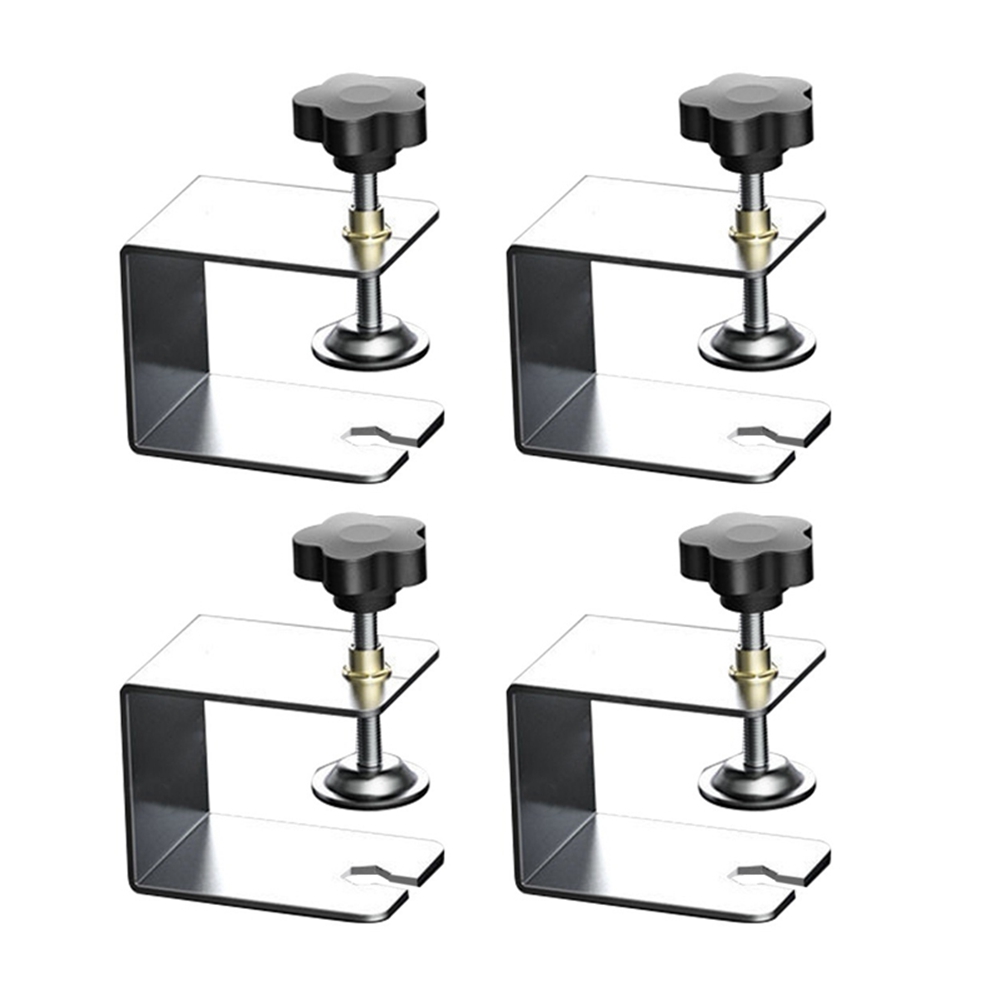 Cabinet Hardware Jig, 4 Pack C Clamps for Drawer Front Installation, Cabinet Framing Clamps for Table Desk Drawer Panel Easy to Use