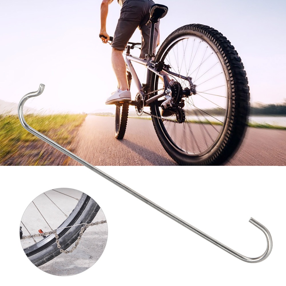 15PCS Portable Stainless Steel Bike Chain Hooks 7.7*1.7cm Silver Bicycle Chain Hooks Lighteight Chain Hooks Mountain Bicycle