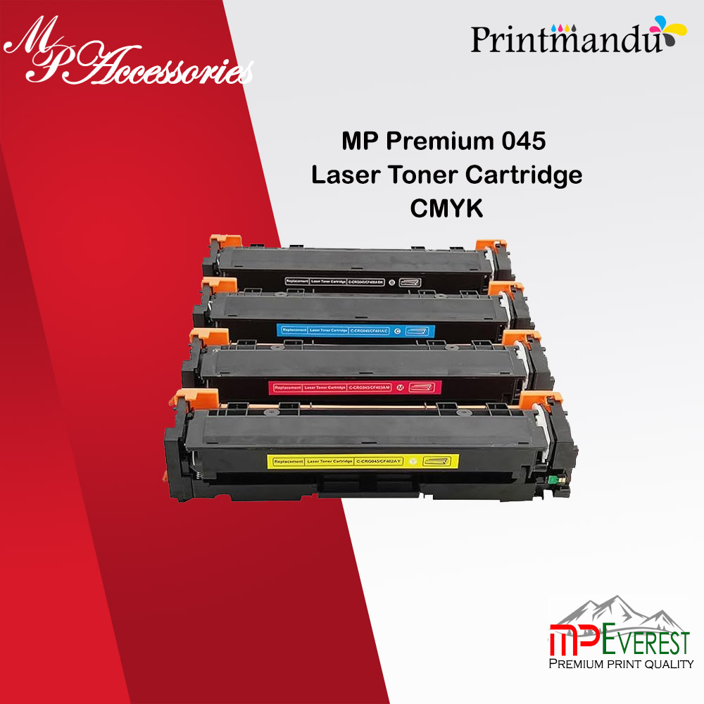 MP 045 4-Color Compatible Laser Toner Cartridge Set | For Canon Color imageCLASS MF634Cdw, MF632Cdw, LBP612Cdw Laser Printers | High Yield Cartridge | Excellent Quality