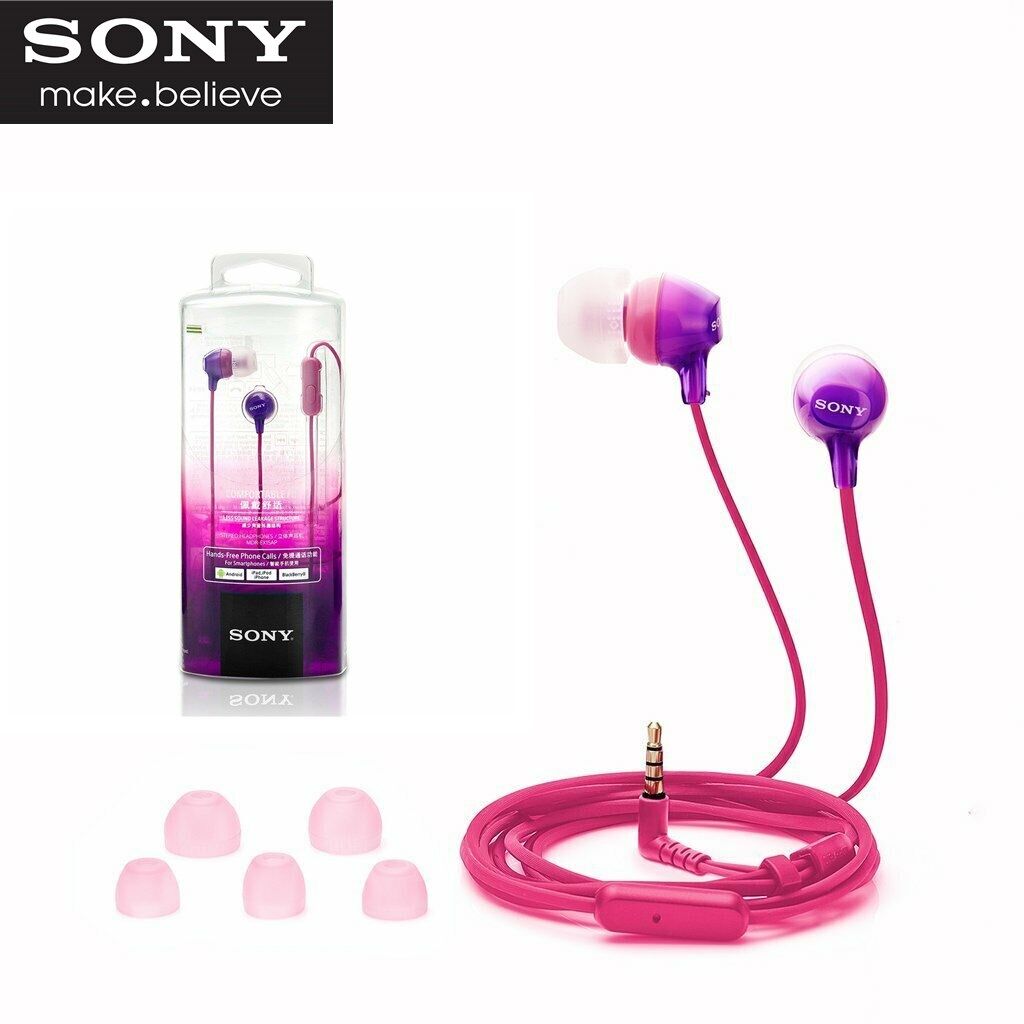 Linman New goods Original Sony MDR EX AP mm Jack Wired Earphones Gaming Earbud HandsfreeLuxury Headset Headphone with Mic For iOS Android iPhone Huawei Samsung Xiaomi OPPO Vivo