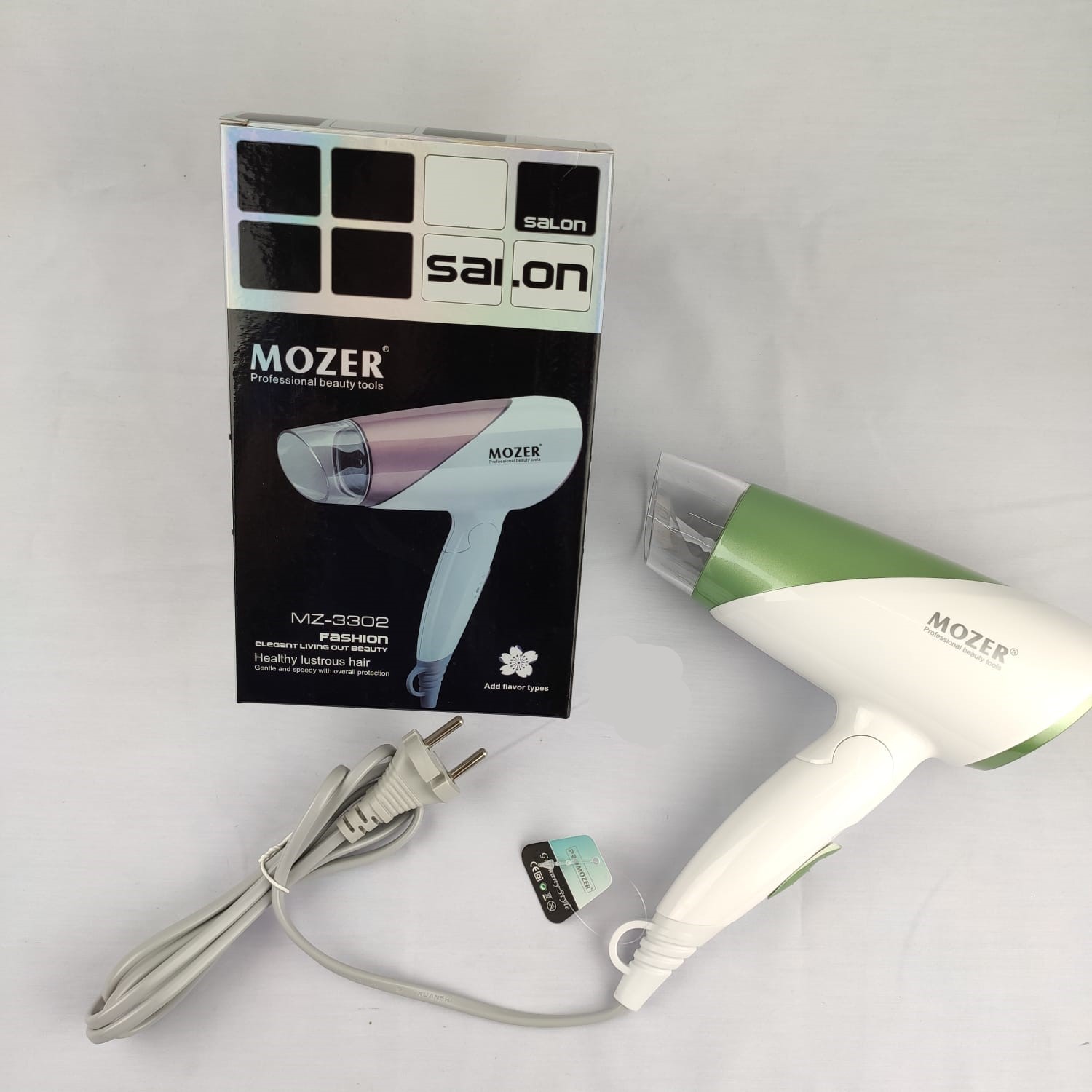 Mozer Professional Hair Dryer Foldable Dryer Mz-3302
