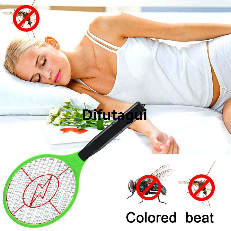 Difutagui 1/2/4PCS Electric Fly Insect Bug Zapper Bat Handheld Insect Fly Swatter Racket Portable Mosquitos Killer Pest Control For