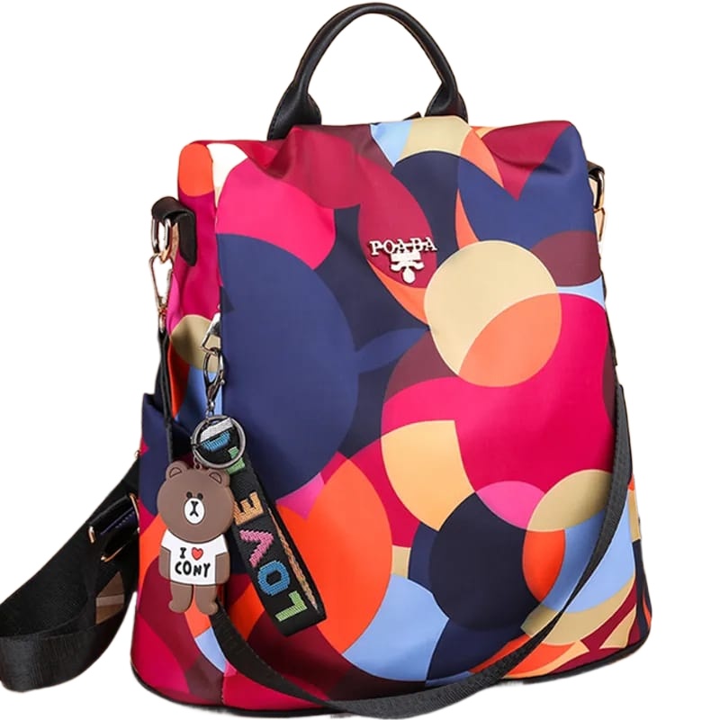 2023 Waterproof Oxford Women Backpack Fashion Anti-theft Women Backpacks Print School Bag High Quality Large Capacity Backpack with free key chain gift