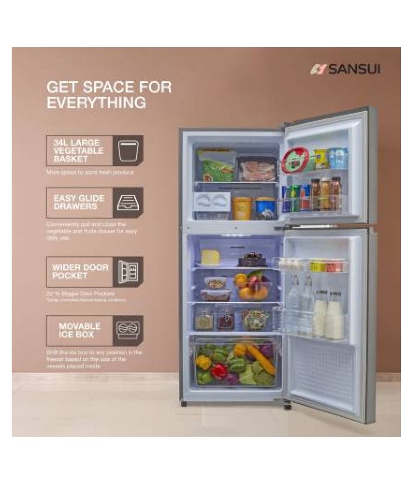Sansui 230 ltr Double Door Refrigerator SPH230DDI - Big Digital