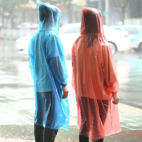 Disposable Raincoat Ball Easy Carry Keyring Emergency Poncho Rainwear for Hiking Camping Travel Outdoor