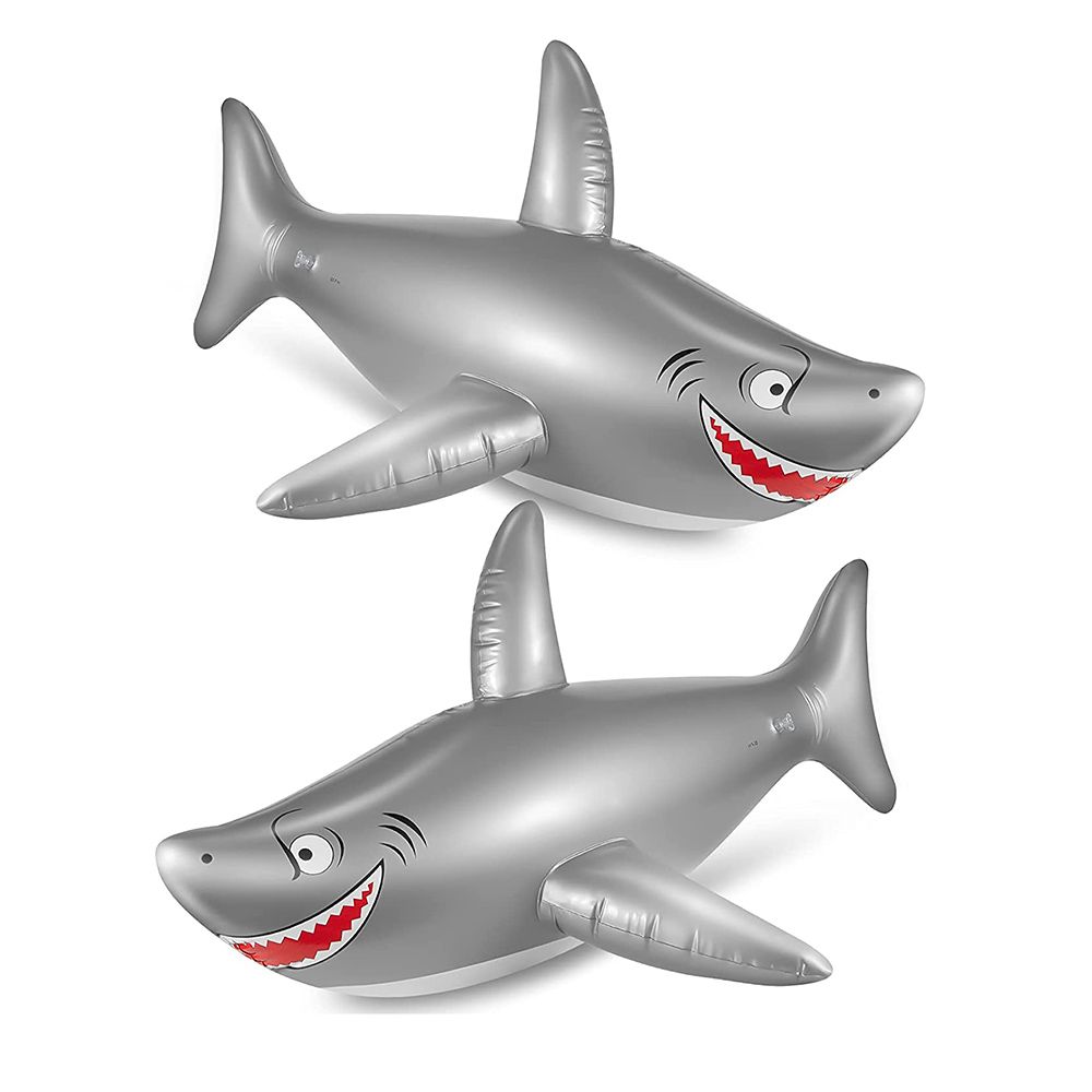 New Outdoor Fun Pool Accessories Kids Swimming Ring Float Swim Trainer Floats Bath Seat Inflatable Shark
