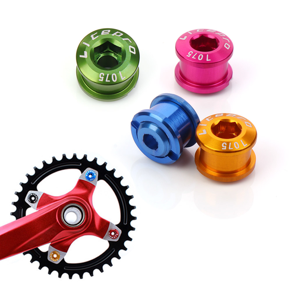 4Pcs High Quality MTB Bicycle Alloy Disc Screw Chainwheel Screws Chainring Wheel Bolt Cycling Crankset Parts