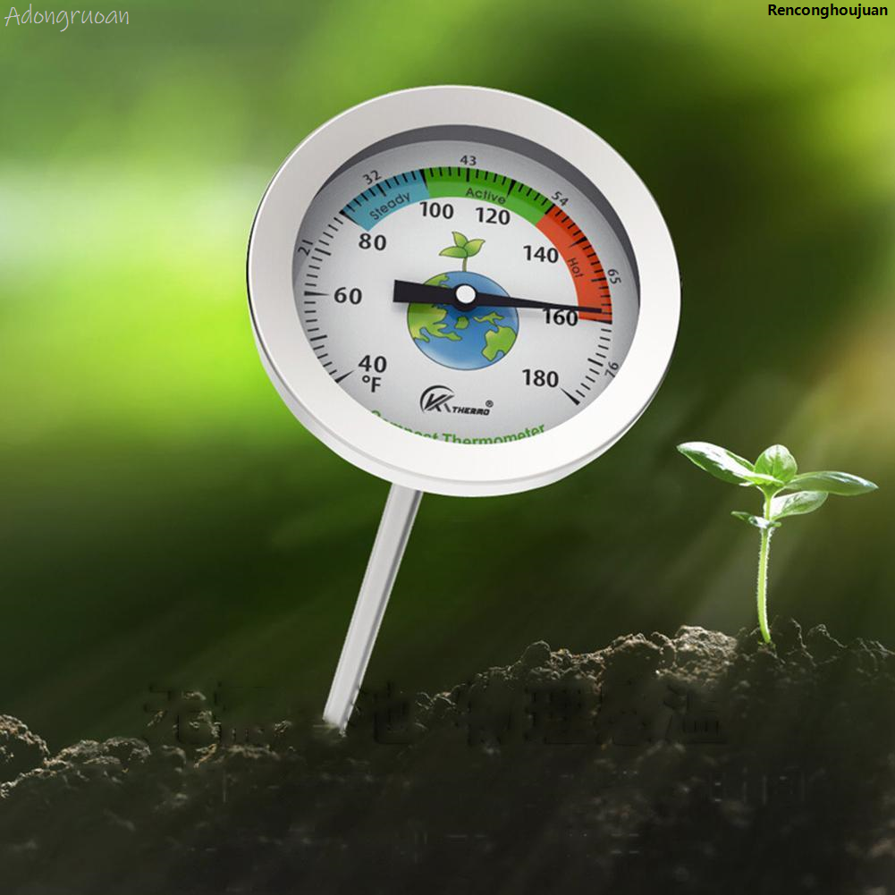 WeihonghunfeiSoil Tester Meter Measuring Probe Thermometer Temperature Monitor Measurement Instrument for Garden Lawn Plant Pot Profesional