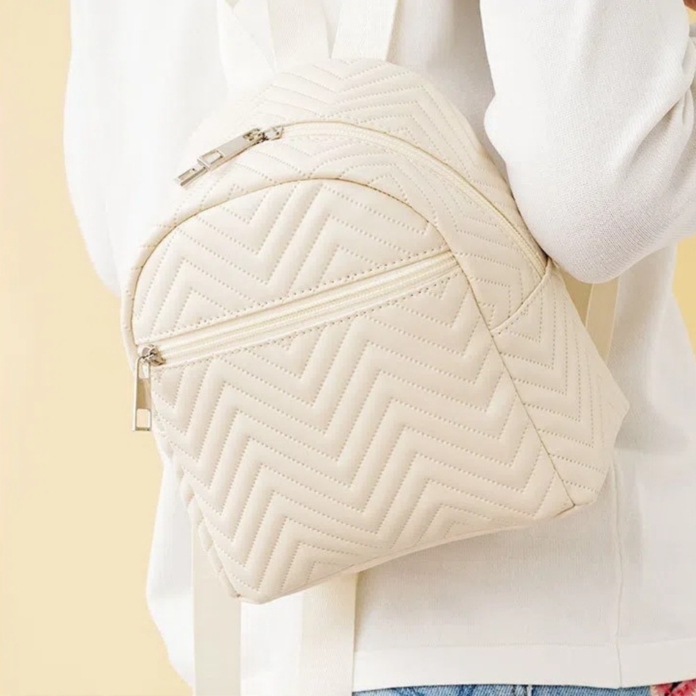 Fashion Plush Women's Bag Large Capacity Solid Color Student Schoolbag Lightweight Travel Backpack Outdoor