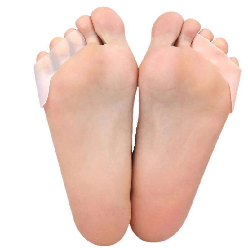 2pieces=1pair Hammer Toe Splitter Hallux Valgus Gel Insole Silicone Separators Correction Overlapping Orthopedic Foot Care