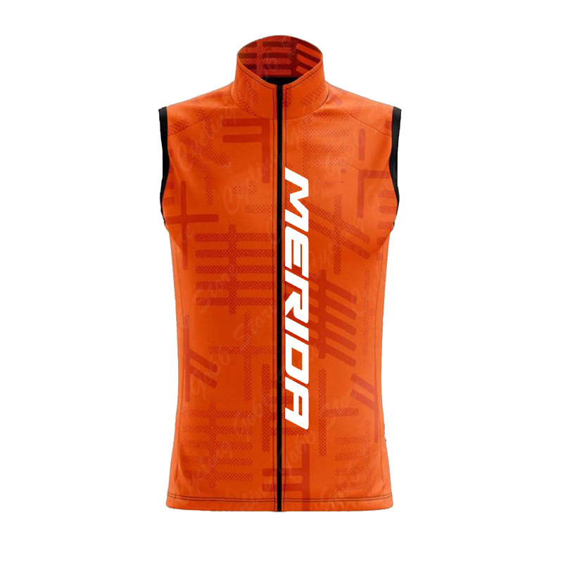 HOT Cardigan Chest Vest Cuts Wind Cycling Waterproof Running Vest 2025 Man Sleeveless Cycling Jersey Men Summer Men's Vests merida
