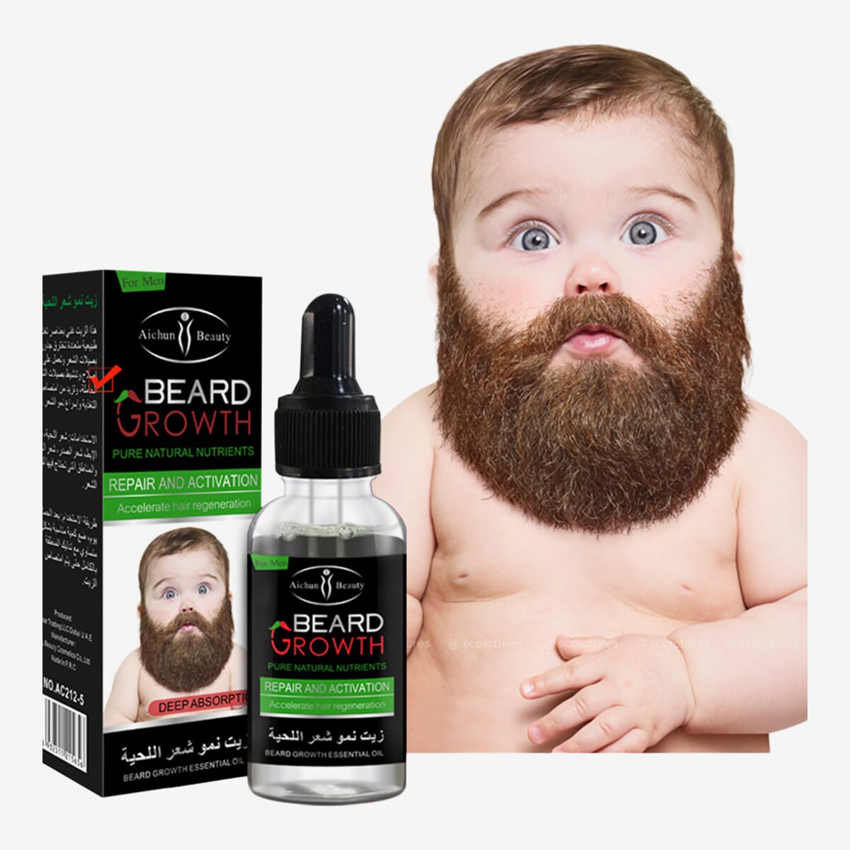 Beard Growth Essential Oil Hair Growth Pure Natural Skin Cleansing Hair Growth 30ML