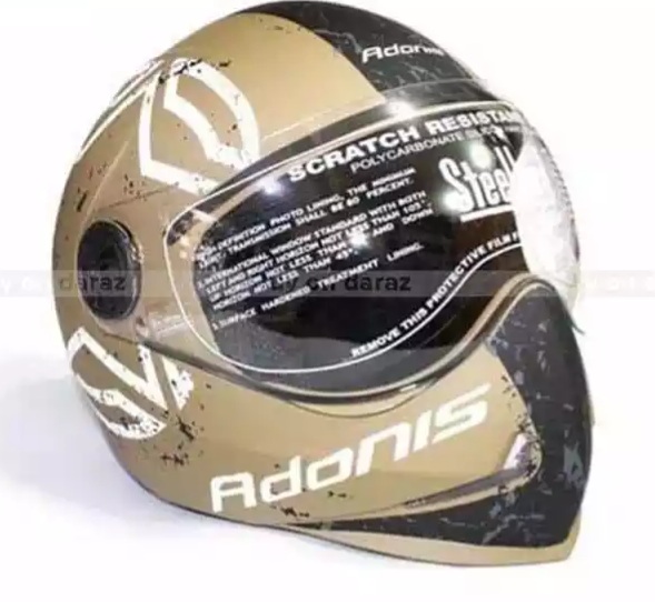 STEELBIRD Matte Desert Storm Single Visor Helmet For Men-Adonis Trooper