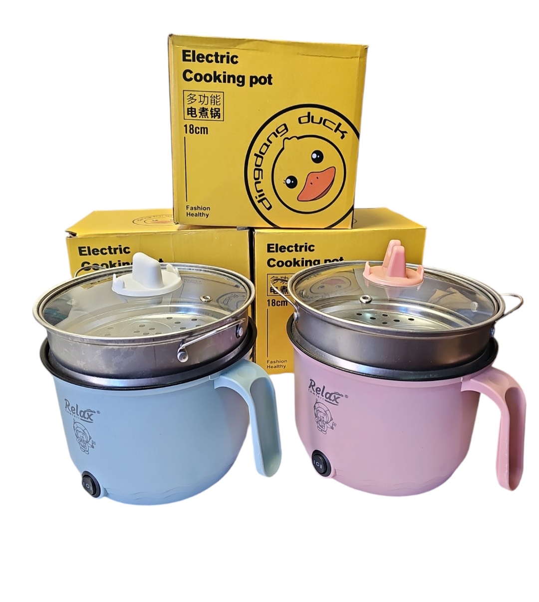 Multifunction Electric Non Sticky Steamer Multicolor 2 Layer Electric Cooker Boiler Hot Cooking Pot - Oju Store