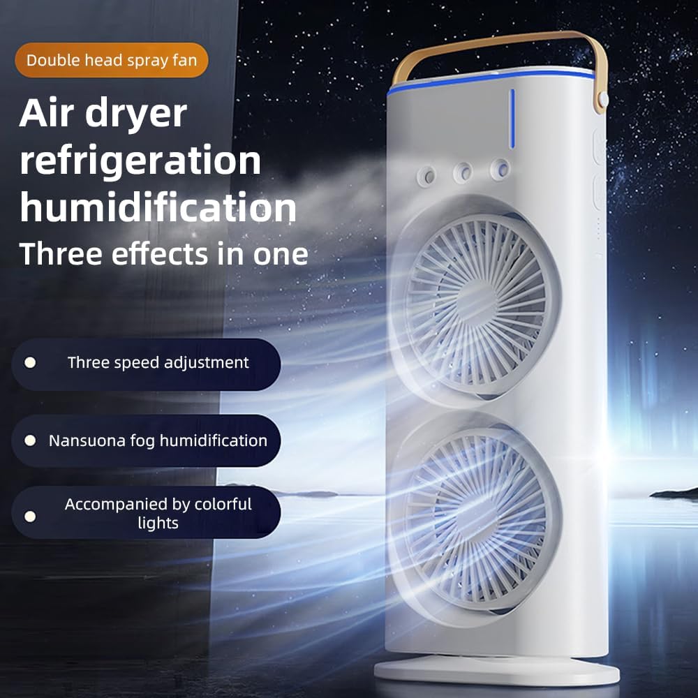 Rechargeable Double Ended Spray Fan With Battery Backup And Remote Controller