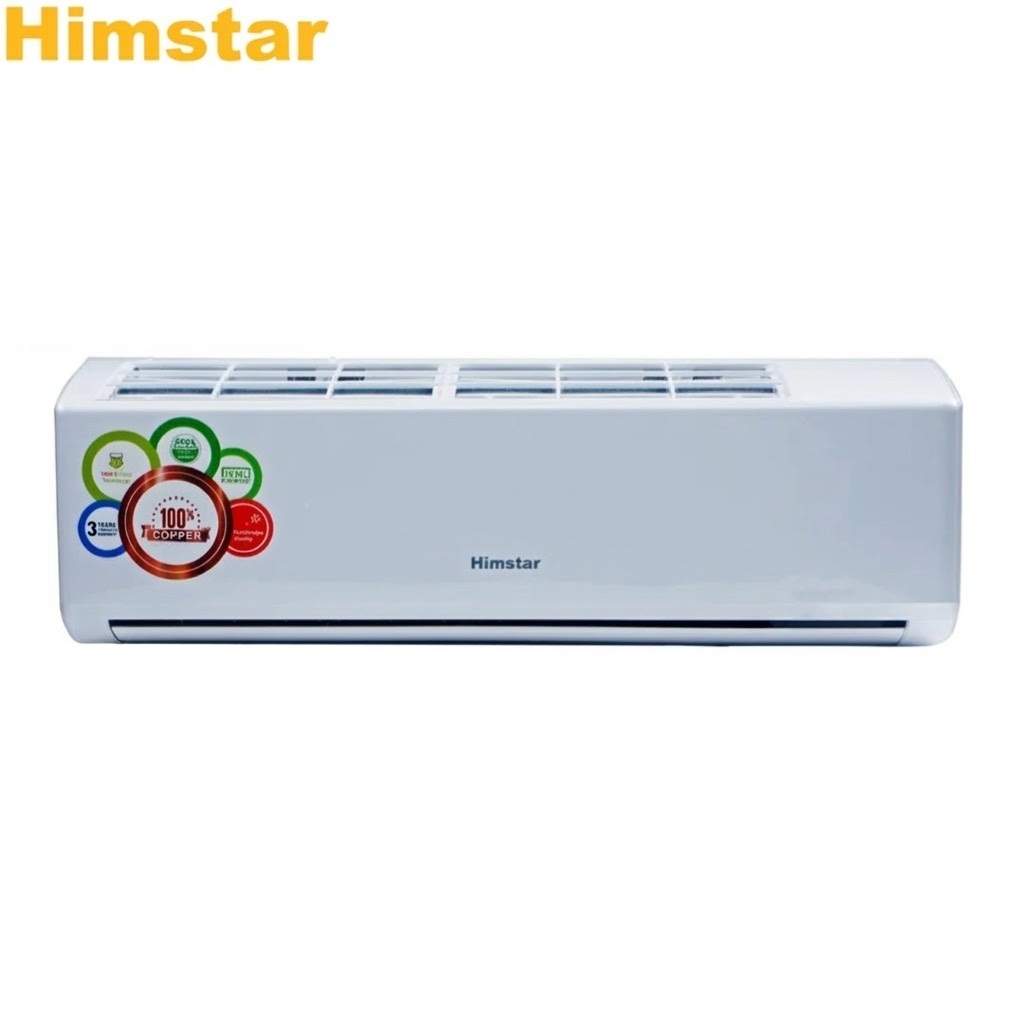 Himstar 1 Ton Smart Inverter Split Air Conditioner AC - HA-12IEHWJ/HE With Cooling & Heating Mode, Wi-Fi Connectivity and 7 Years Warranty.