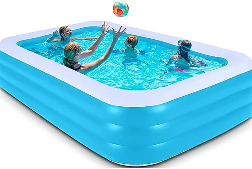Inflatable Swimming Pools with pump, Family Full-Sized Inflatable Pools( 305cmL/185cmW/60H)