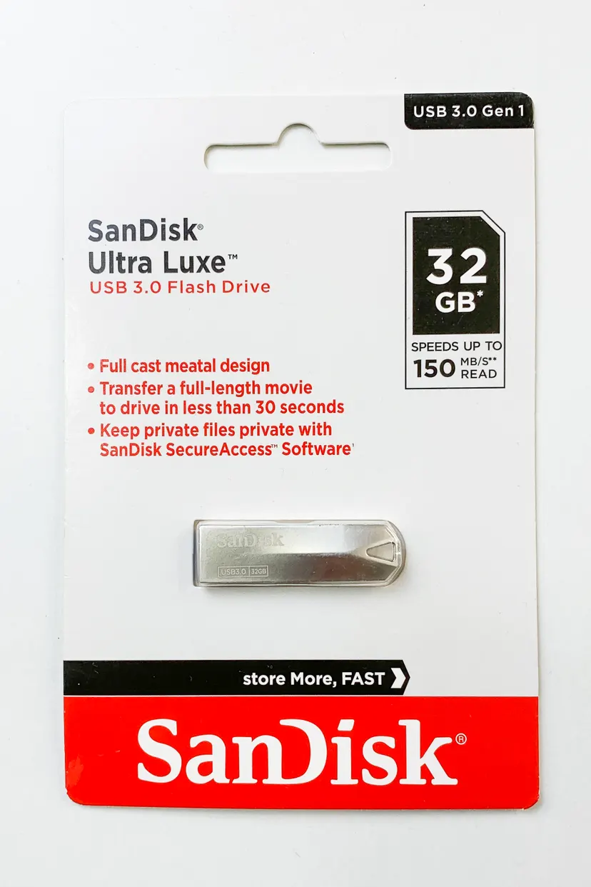 Sand Disk Flash Drive Ultra Luxe USB 3.0 32GB