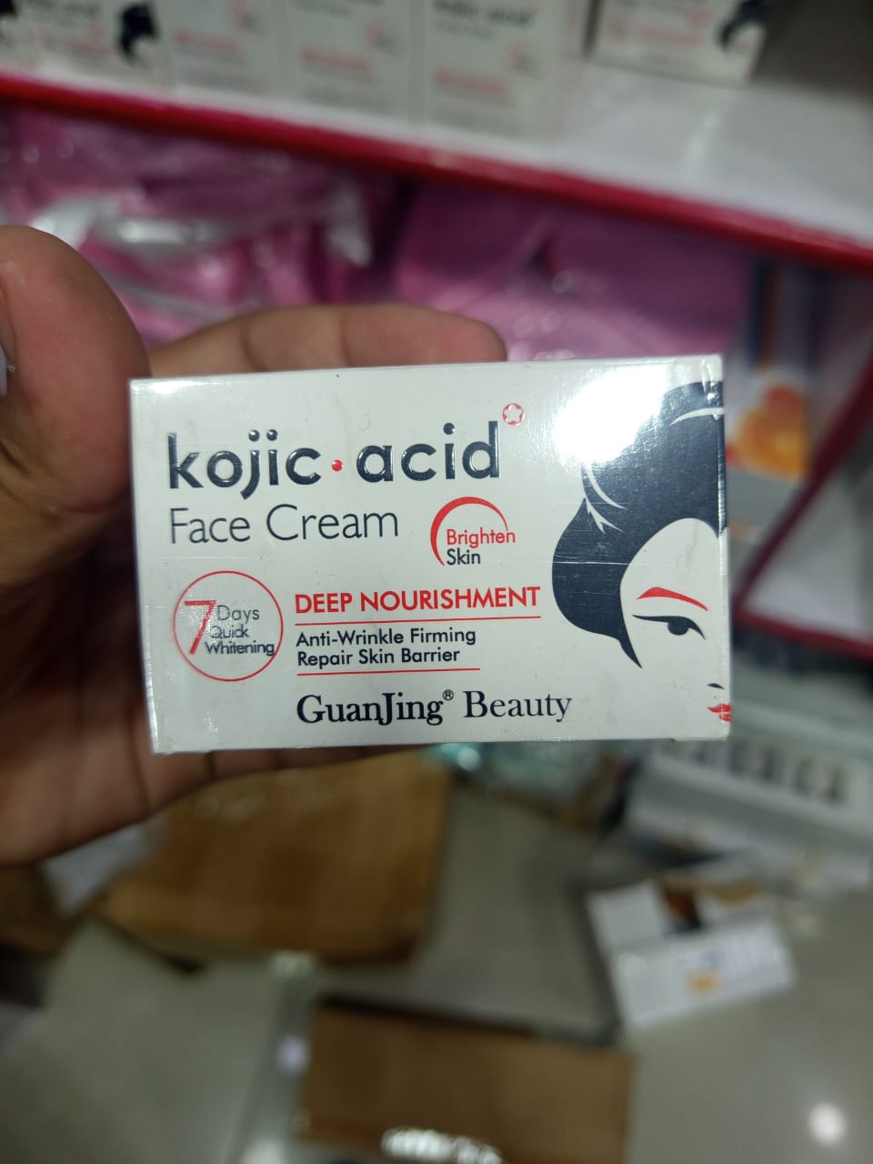 Kojic Acid Facial Whitening Cream Moisturizing Face and deep nourishment Cream for Smoothing Wrinkles and Fine Lines Anti-Aging